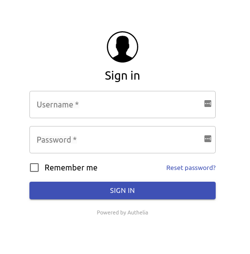 First Factor Authentication View