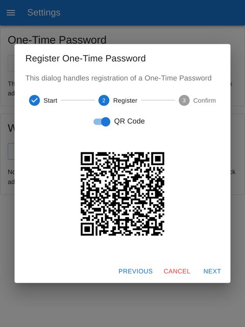 Second Factor OTP Registration View