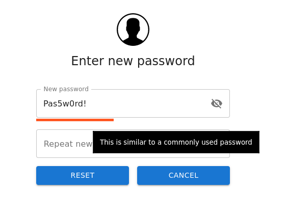 zxcvbn Password Policy