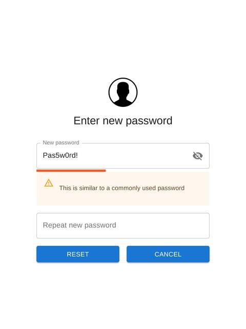 zxcvbn Password Policy